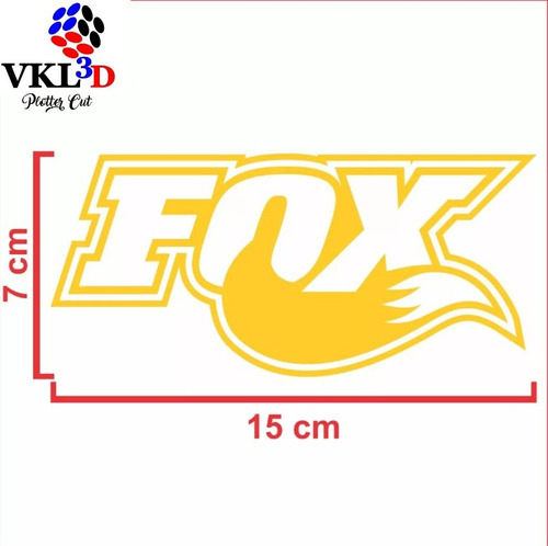 Calco Logo Fox Racing Casco Moto Auto Camioneta 15 X 7 Cm