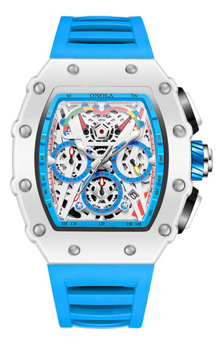 De Relojes Luminosos Con Calendario De Cuarzo Onola Skeleton