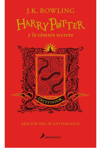 Libro Harry Potter Y La Cámara Secreta Gryffindor