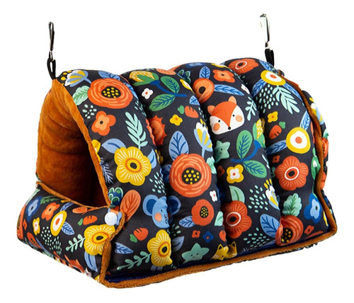 Cama Columpio Con Forma De Nido De Loro, Color Azul Cálido