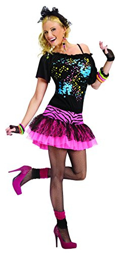 Disfraz Mujer - Fun World Adult 80s Pop Party Costume - M-l 