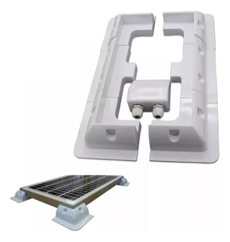 Soportes Para 2 Paneles Solares De Motorhome Con Rompe Muro