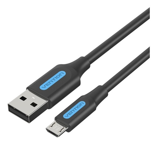 Cable Usb A Microusb Vention Carga Y Transferencia Datos 2m Negro