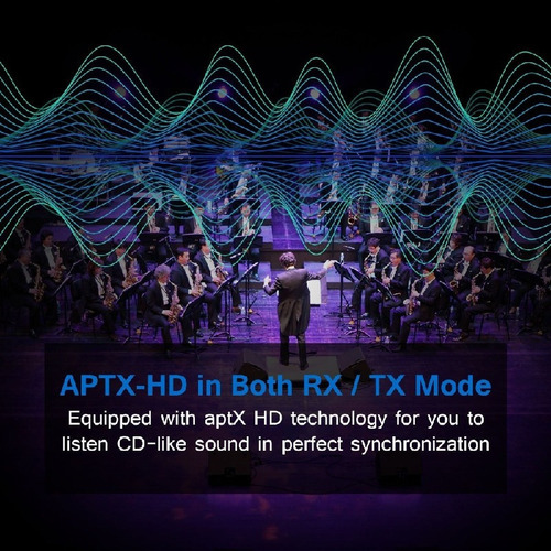 Transmisor Receptor Bluetooth Fibra Óptica Aptx Hd 2 En 1