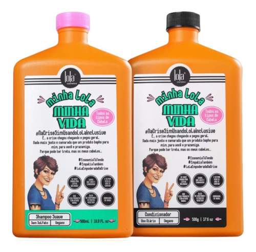 Kit Minha Lola Minha Vida Shampoo E Condicionador 500ml