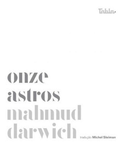 Onze Astros, De Mahmund, Darwich. Editora Tabla, Capa Mole Em Português