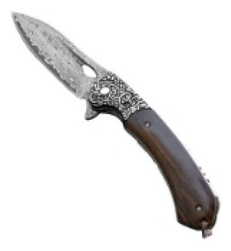 Cuchillo Plegable Para Exteriores 2024 Damascus Con Mango De