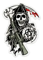 Comprar Parche Parca O Muerte Sons Of Anarchy Grande Parca Motoquero