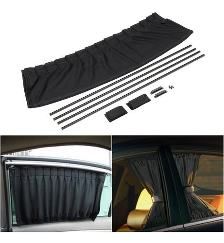 Imagen 1 de 10 de 2pcs 70x49 Ajustable Vip Cortina De Ventana De Coche Parasol