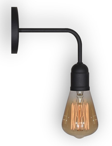 Lampara Aplique Pared Industrial Moderno Vintage Apto Led