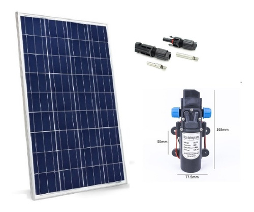 Kit Bomba Dágua Solar Com Painel 300 Litros/hora ( Placa )