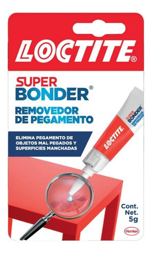 Pega Loctite Super Bonder Original Limpiador Removedor 5grs