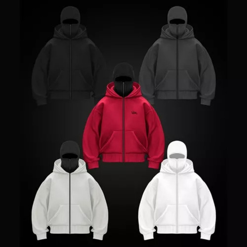 Chaqueta Polar Con Capucha Y Cremallera, Sudadera De Doble C