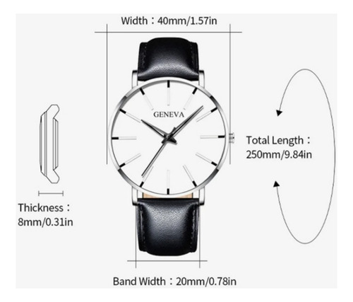 Reloj De Cuarzo Casual De Acero Impermeable Para Hombre