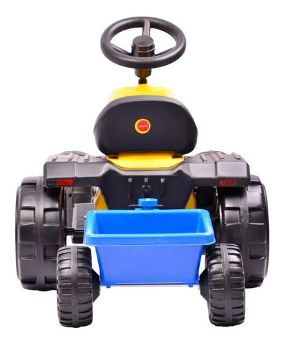 Tractor a batería para niños Rodacross Tractorcross color amarillo 220V-230V
