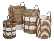 Comprar Canastos De Fibras Naturales Ideal Para Decorar Y Guardado