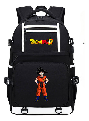 Mochila Seven Dragon Ball Usb Para Estudiantes Jóvenes Y Est