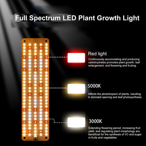 Lámpara Growth Lamp Spectrum, Luz Completa, Para Plantas De