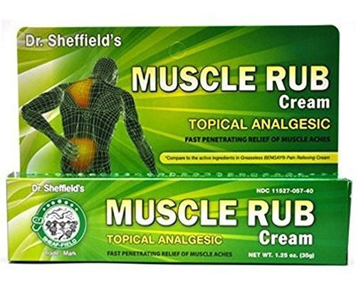 Músculo Del Dr. Sheffield Rub Cream AnaLGésico Tópico 1,25 O