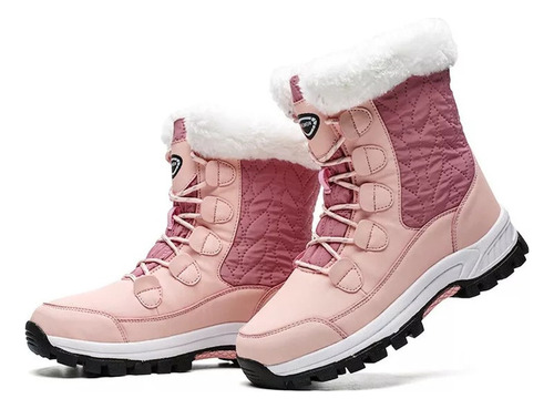 Nuevas Botas De Nieve De Invierno Impermeables Y Cálidas Par
