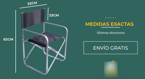 Imagen 2 de 6 de Kit Mesa Cuadrada Blanca Sillon Director X4uni Posta 150 Kg