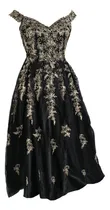 Comprar Vestido Fiesta De Quince Negro Con Dorado Talle L Gala