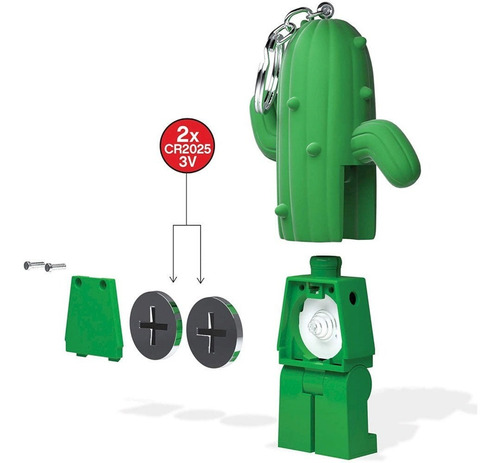 Imagen 3 de 5 de Llavero Con Luz Cactus Lego