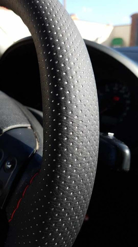 Imagem 2 de 5 de Capa Revestir Volante Costurar Costurada Em Couro + Brinde