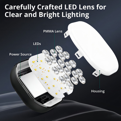 Atumtek Luz Led Para Cámara De Video, Mini Luz Para Selfie