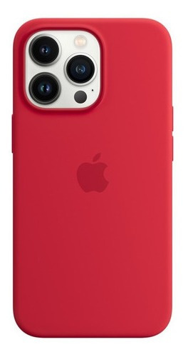 Funda De Silicona Apple Magsafe Para El iPhone 13 Pro max Rojo Rojo