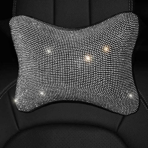 Uphily Bling Bling Rhinestones Diamond Crystal Seat Reposaca