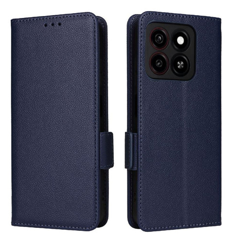 Funda Abatible For Zte Blade A55 Con Ranuras Magnéticas De