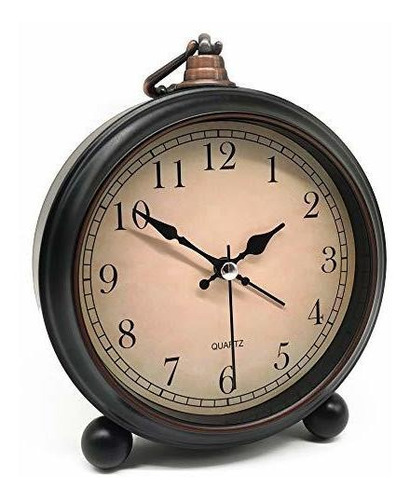 Reloj Despertador, Retro, Analógico, 4.0 In, Súper Silencios