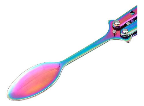 3 Butterfly Spoon Colorful Handle Training Spoon