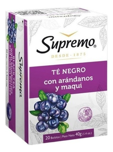 Te Supremo Arandano Y Maqui 20 Uni