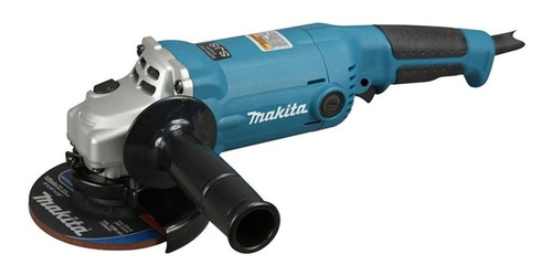 Esmerilhadeira angular Makita GA5010 de 50 Hz/60 Hz azul-turquesa 1050 W 220 V - 240 V + acessórios
