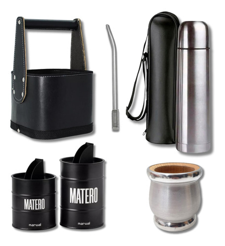  Matero Set Completo Bolso Rígido Termo Litro Funda Regalo