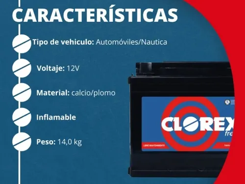 Baterías Clorex 12x65