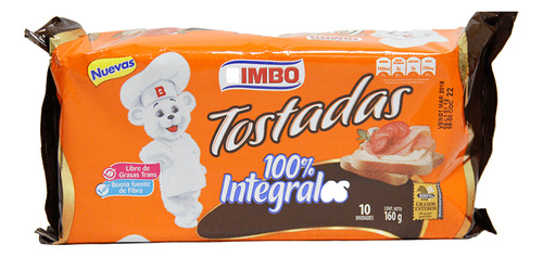 Bimbo Tostadas 100% Integrales X160 Gr
