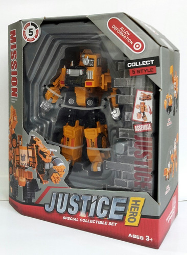 Transformers Robot A Maquina  Justice Hero 5 Modelos