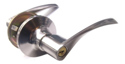 Imagen 2 de 2 de Cerradura Manija Lever Brz 1095 Acero Inox Llave Boton Tuyu
