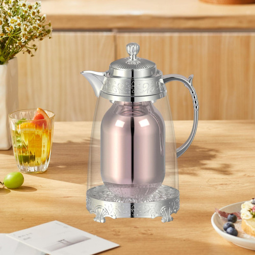 Café Aislado Tetera De Tetera 1l Café De Bebida Plateado