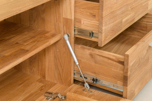 Imagen 6 de 7 de Mueble Tv 100% Madera Maciza De Roble Ref: Maciza09