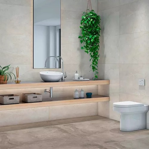 Porcelanico Simil Cemento Tendenza Steel Mate 20x120 Rt 1era