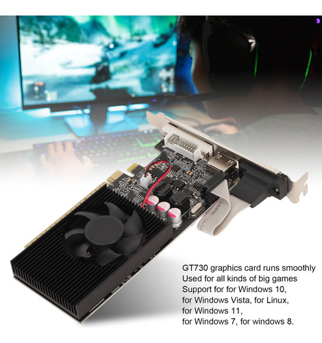 2gb Gddr3 Graphics Card Gt730 64-bit Compatible With
