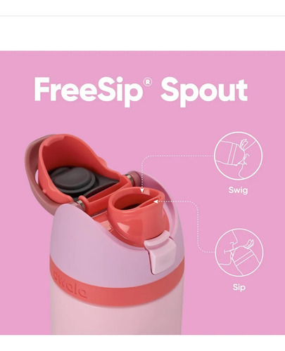 Termo Owala Freesip Original 24oz - Angel Food Cake (rosa) Rosa