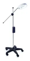 Comprar Lampara Lupa Cosmetología 130mm Luz Led Pie Rodante