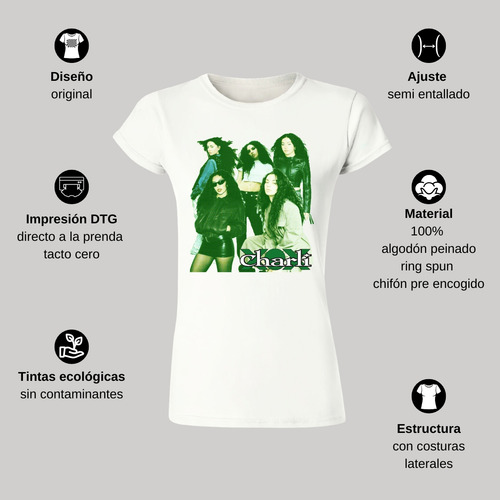 Playera Mujer Charli Xcx Concierto