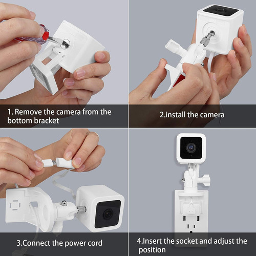 Soporte De Pared Con Salida Para Wyze Cam V3, Soporte De ...