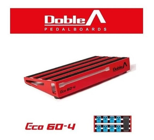 Pedalboard Doble A® - Modelo Eco 60-4 Con Funda Acolchada